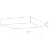 Потолочный cветильник Nowodvorski Lid Square Led White 10431
