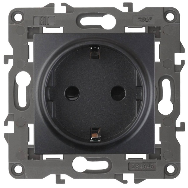 Розетка ЭРА Elegance 2P E Schuko со шторками 16A 250V 14-2102-05 Б0034276 Розетка ЭРА Elegance 2P E Schuko со шторками 16A 250V 14-2102-05 Б0034276