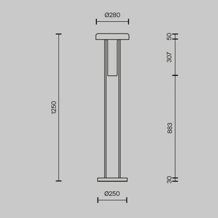 Торшер Maytoni MOD463FL-L24B3K