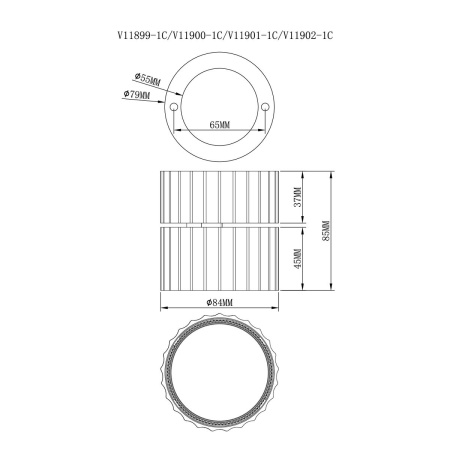 Спот Moderli Cora V11900-1C