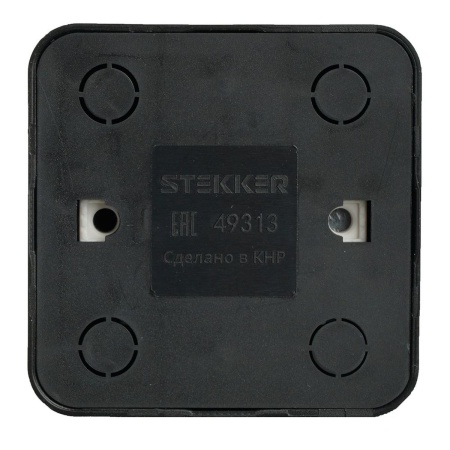 Розетка 2P Stekker София черный MST10-11-02 49313