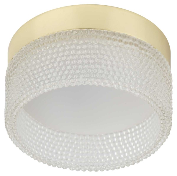 Светильник встраиваемый ЭРА DK97 GD/TR под лампу GX53 золото/прозрачный Б0057461