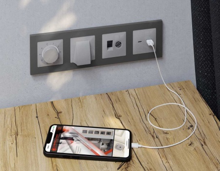 Лицевая панель AMBRELLA VOLT ALFA AP4125