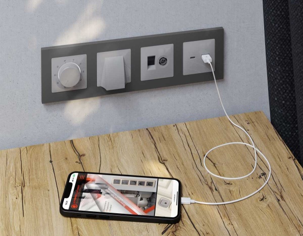 Лицевая панель AMBRELLA VOLT ALFA AP4125