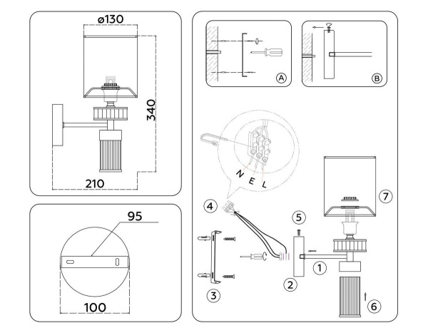 Бра Ambrella Light High Light Classic LH71295 Бра Ambrella Light High Light Classic LH71295
