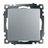 Выключатель одноклавишный Stekker Катрин серебро GLS10-7103-03 39575