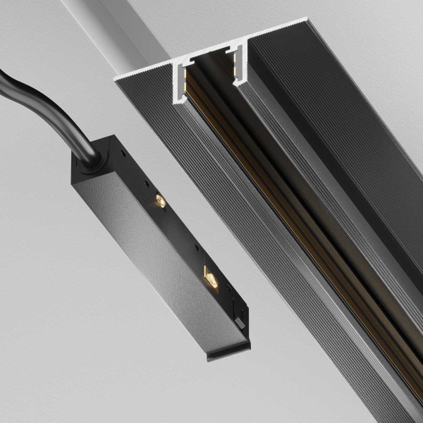 Ввод питания Exility X, черный Maytoni Technical EXILITY X Accessories for tracks Exility X TRA239B-42B