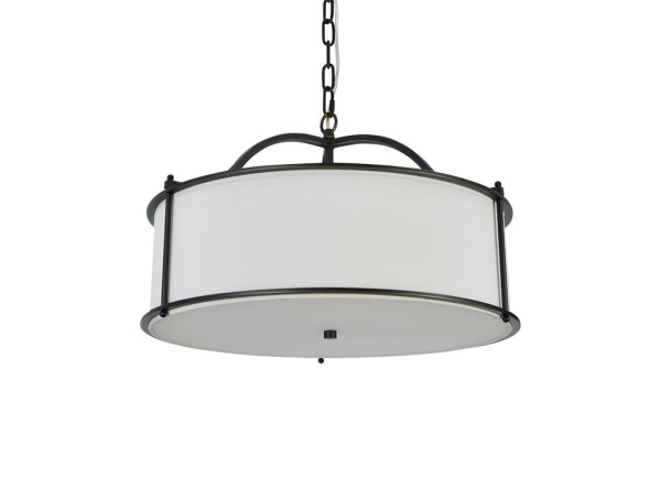 Подвесная люстра Newport 3405/С Black+gold Shade beige М0070671