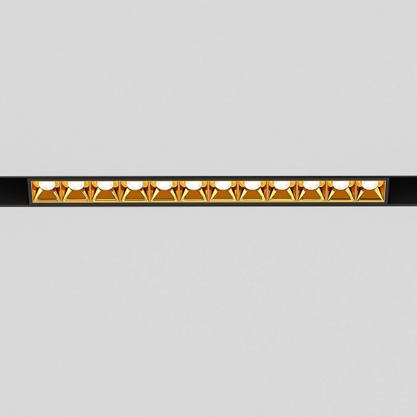 Трековый светодиодный светильник Elektrostandard Slim Magnetic Artas 85103/01 черный/золото a064529 Трековый светодиодный светильник Elektrostandard Slim Magnetic Artas 85103/01 черный/золото a064529