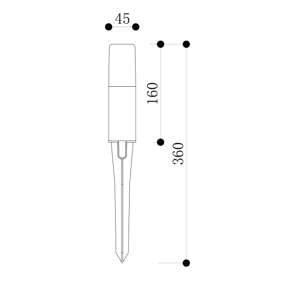 Ландшафтный светильник Maytoni Outdoor O416FL-L3B3K