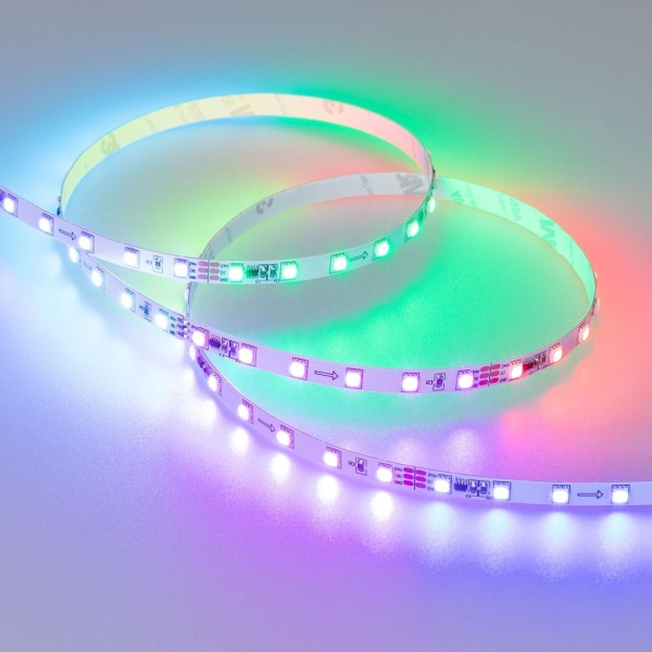 Светодиодная лента Arlight 14,4W/m 72LED/m 3535SMD разноцветная 5M SPI-F72-7mm 24V RGB-PX6 030195(2)