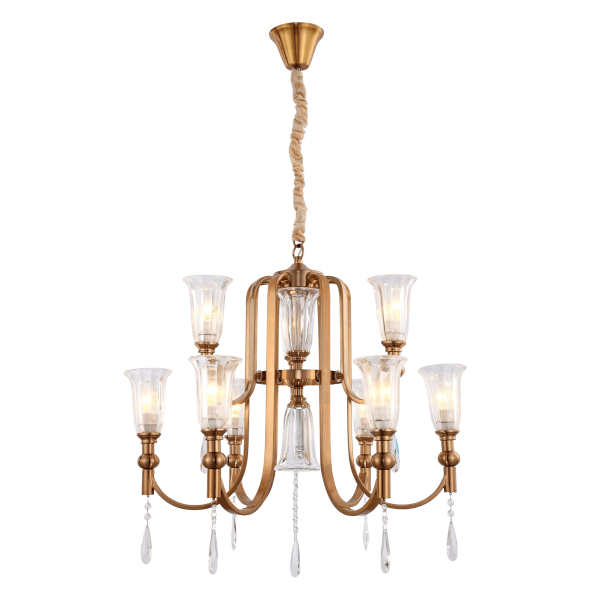 Подвесная люстра Lumina Deco Rionella LDP 8041-6+3 S.GD