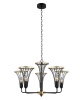 Подвесная люстра Lumien Hall Ивес 4017/5P-BK-GD