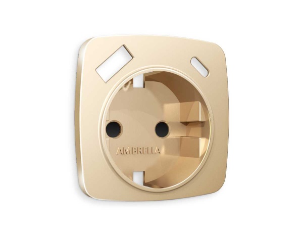 Лицевая панель розетки AMBRELLA VOLT OP6100