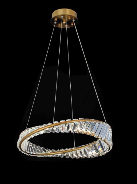 Люстра подвесная Alfa Light F4024-68 φ500 GD LED 64+64W