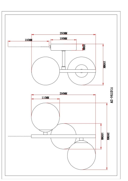 Бра Moderli Renny V10794-2W