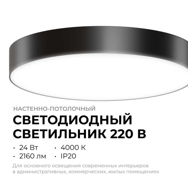 Светильник светодиодный накладной Apeyron 18-161 Светильник светодиодный накладной Apeyron 18-161