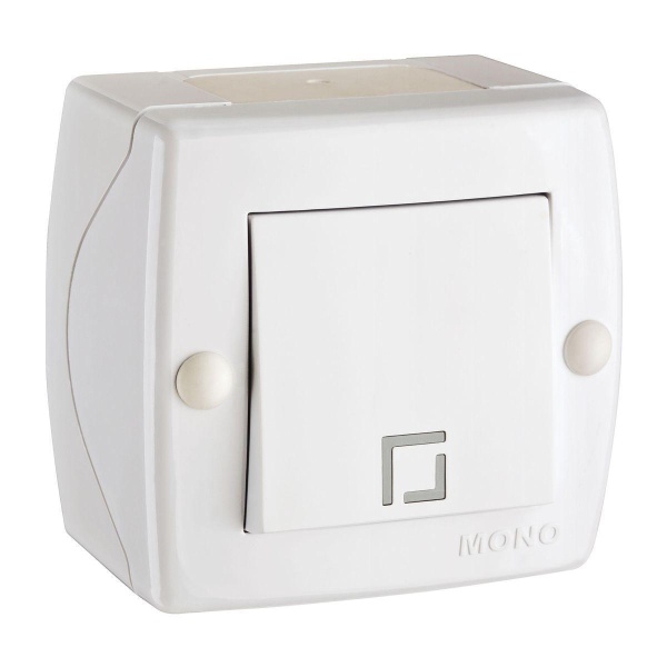 Выключатель Mono Electric Octans IP20 одноклавишный белый 104-010101-100 Выключатель Mono Electric Octans IP20 одноклавишный белый 104-010101-100