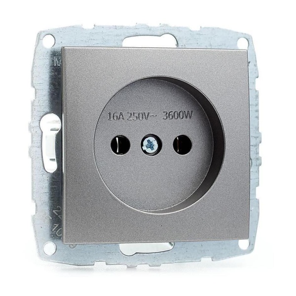 Розетка 2К Mono Electric Despina/ Larissa 16A 250V винтовое подключение антрацит 500-002422-116 Розетка 2К Mono Electric Despina/ Larissa 16A 250V винтовое подключение антрацит 500-002422-116