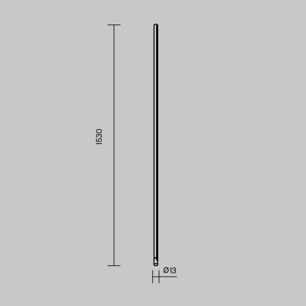 Шинопровод 1,5м вертикальный Maytoni Technical ARITY Busbar trunkings Arity TRX234-V-1.5B