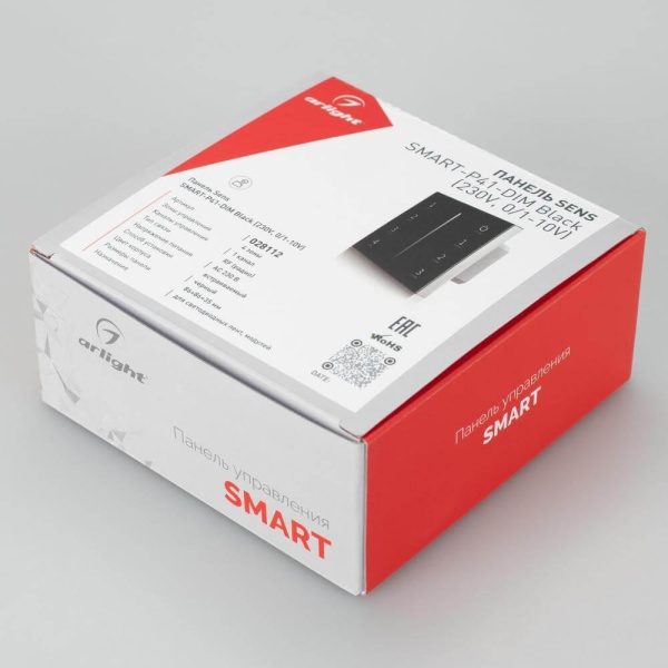 Панель управления Arlight Sens Smart-P41-Dim Black 028112 Панель управления Arlight Sens Smart-P41-Dim Black 028112
