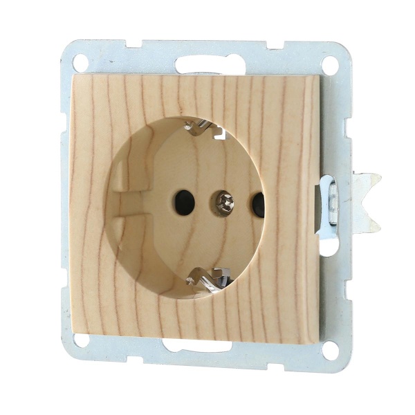 Розетка LK Studio с з/к, со шторками (сосна) LK60 863225-1