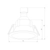Встраиваемый светильник Elektrostandard 25059/01 a069721 Встраиваемый светильник Elektrostandard 25059/01 a069721