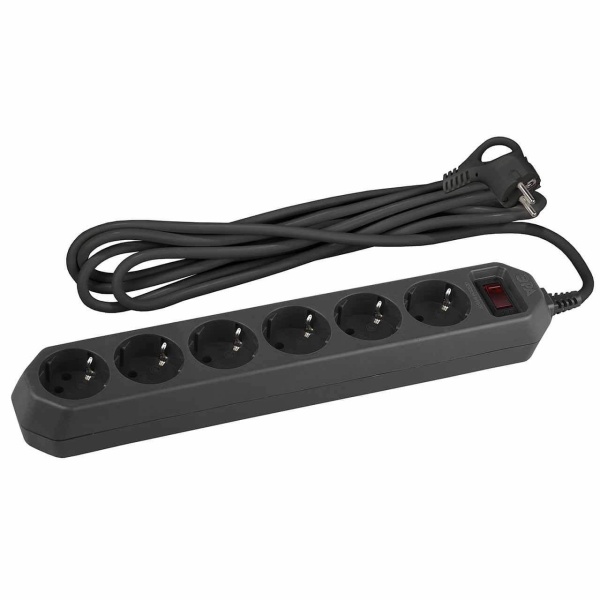 Сетевой фильтр ЭРА USF-6es-5m-B-Box Б0037265 Сетевой фильтр ЭРА USF-6es-5m-B-Box Б0037265