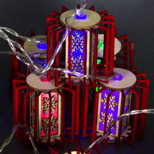 Cветодиодная гирлянда Sneha Фонарик 230V разноцветная статичный A-451