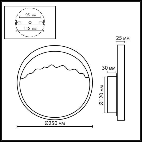 Настенный светильник ODEON LIGHT ECODESIGN VALLEY 4359/9WL