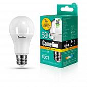 Лампа светодиодная Camelion E27 7W 3000K LED7-A60/830/E27 11253