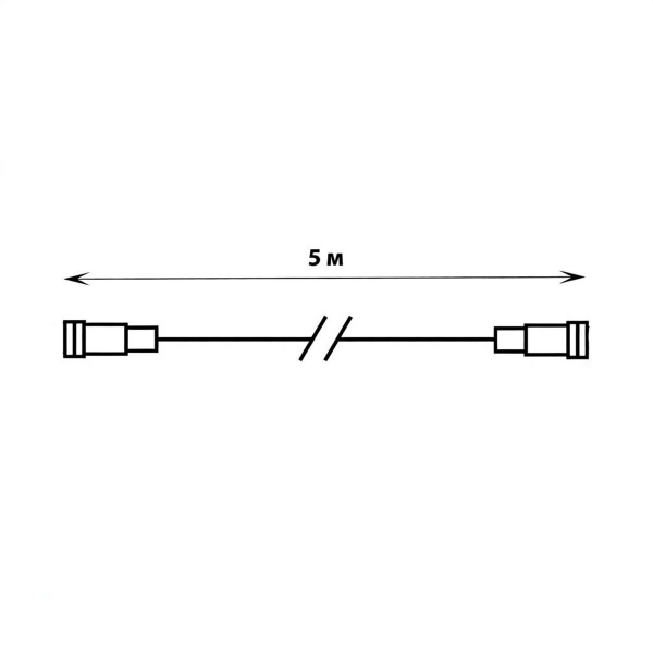 Удлинитель для гирлянд Uniel UCX-F90 E/5M/BK UL-00013227