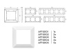 Рамка AMBRELLA VOLT AF110104