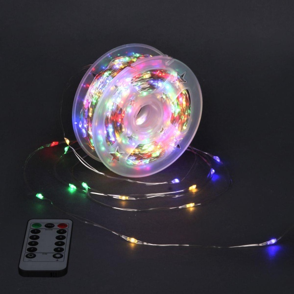 Cветодиодная гирлянда Sneha Роса 5V разноцветный настраиваемый контроллером A-930 MIX