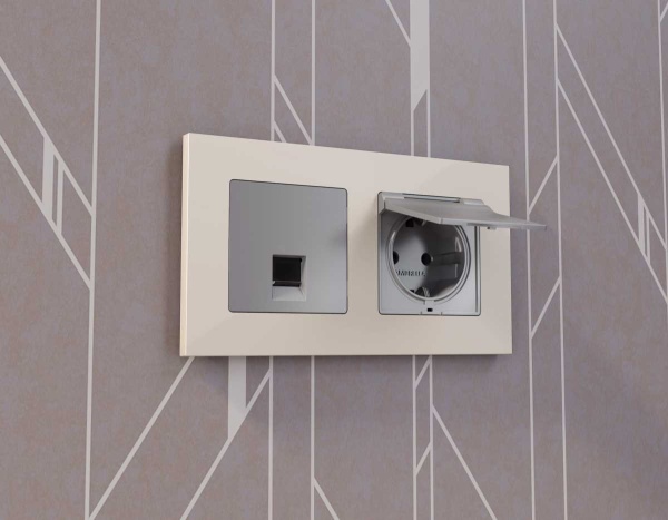 Лицевая панель розетки AMBRELLA VOLT AP5120