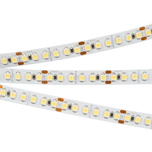 Светодиодная лента Arlight 14,4W/m 180LED/m 3528SMD теплый белый 5M RT-A180-8mm 24V Warm2700 017419(1)