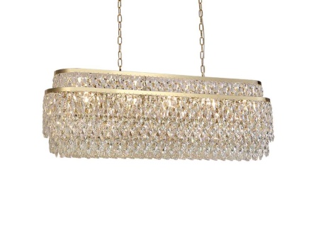 Люстра NEWPORT 8530/120 C oval gold polished