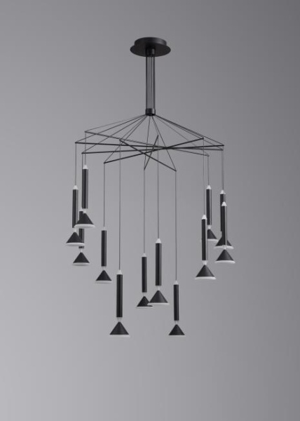 Люстра подвесная Alfa Light F3024-45 BLACK