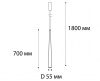 Подвесной светодиодный светильник Italline IT03-1428 coffee