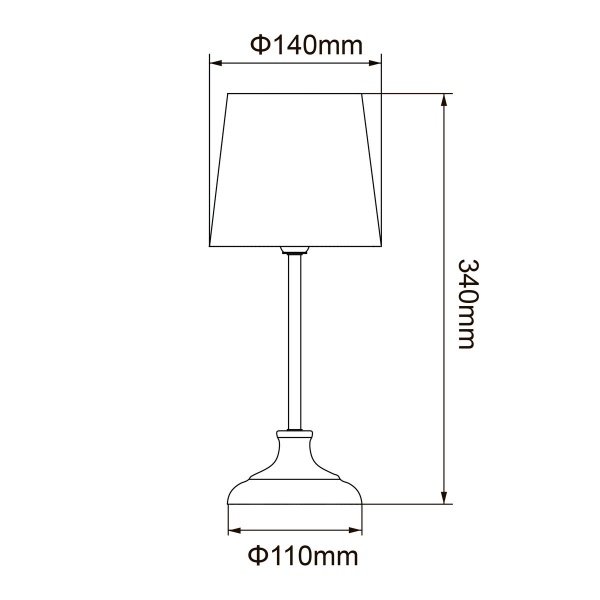 Настольная лампа Uniel UML-B309 E14 Chrome/Dark Blue UL-00012426