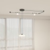 Трековый светодиодный светильник Denkirs Belty Flow DK5565-WH+BK