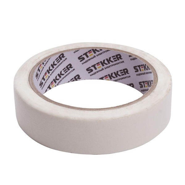 Малярная лента Stekker INTP7-36-25 36 мм, длина 25 м, на бумажной основе, белый 39151