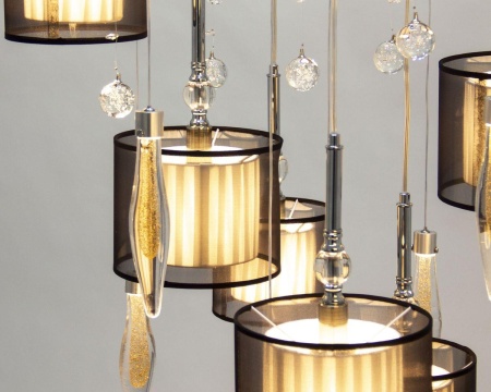 Подвесная люстра Abrasax Paula PL.5301-(8+4)+5CHshade