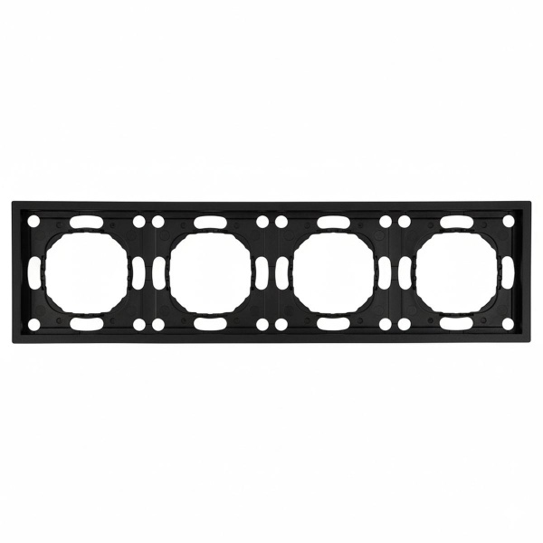 Рамка 4-постовая Stekker Эмили черный уголь PFR00-5004-05 49861