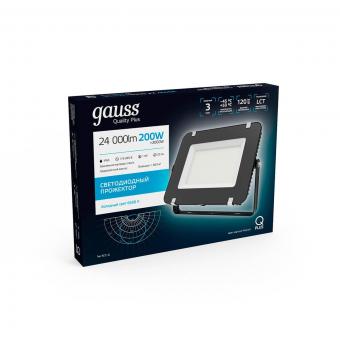 Прожектор светодиодный Gauss Qplus 200W 6500К 613100200