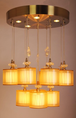 Подвесная люстра Abrasax Paula PL.5301-(8+4)+5BRshade