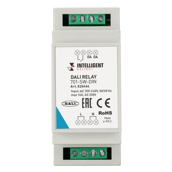 Релейный модуль Arlight Dali-701-SW-DIN 026464 Релейный модуль Arlight Dali-701-SW-DIN 026464