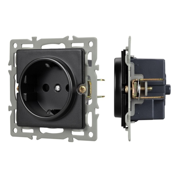 Механизм электрической розетки SCT-GP-MEU-PL-BK (250V, 16A) Arlight 043740