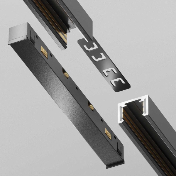 Коннектор питания прямой Exility X, черный Maytoni Technical EXILITY X Accessories for tracks Exility X TRA239PC-42B