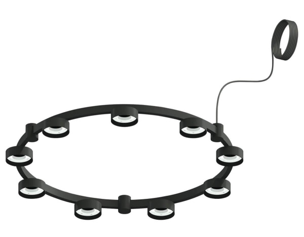 Корпус подвесной люстры Ambrella light DIY Spot Techno Ring SBK черный песок C9242 Корпус подвесной люстры Ambrella light DIY Spot Techno Ring SBK черный песок C9242